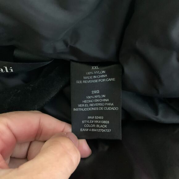 NORMA KAMALI Coat 2X Sleeping Bag Car Coat Puffer Packable Belted Snap Closure - Picture 16 of 16